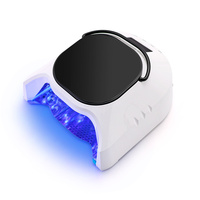 5200mAh Rechargeable UV LED Nail Lamp Mirror Interior Metal Base Professional Nail Dryer