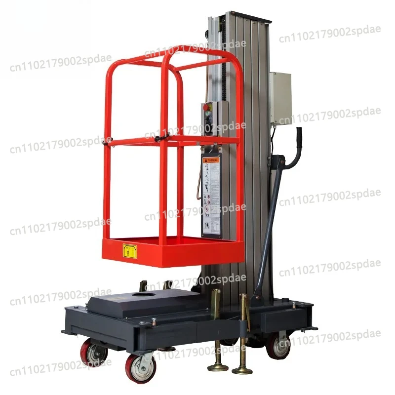12m Height Hydraulic Aluminum Alloy Lifting Platform - Suspended Aerial Work Basket for Construction & Maintenance