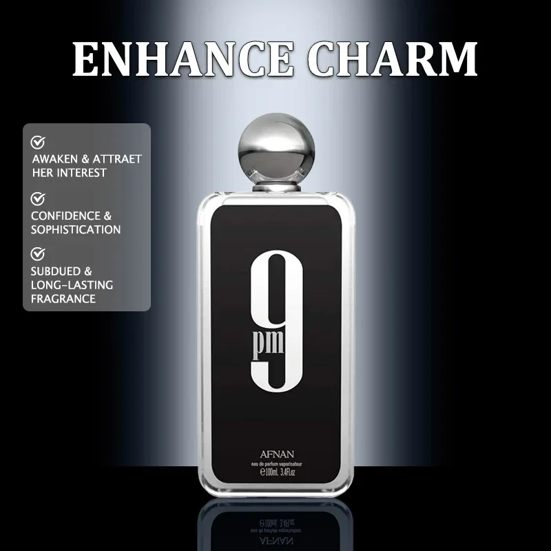 100ml 9PM Original Men\'s Perfume Afnan Light Fragrance Long Lasting Fragrances 3.4oz Women\'s Perfumes Charming Charm Gift New