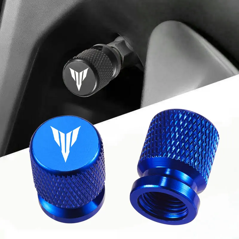 For YAMAHA MT01 MT09 MT07 MT10 MT03 MT 09 07 03 10 MT-09 MT-07 MT-10 MT-03 2PCS Aluminum Motorcycle Tyre Valve Cap Dustproof Uni