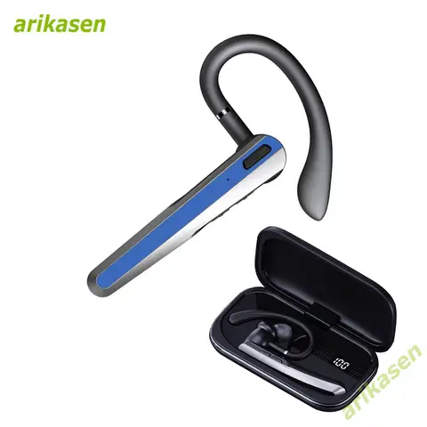 Bluetooth Headset V5.3, Wireless Headset with Upgraded AI Noise Canceling Mic, Single-Ear Bluetooth Earpiece for Cell Phones