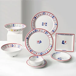 1Pcs Melamine Lamian Noodles Bowl Restaurant Noodle Restaurant Plate Tableware