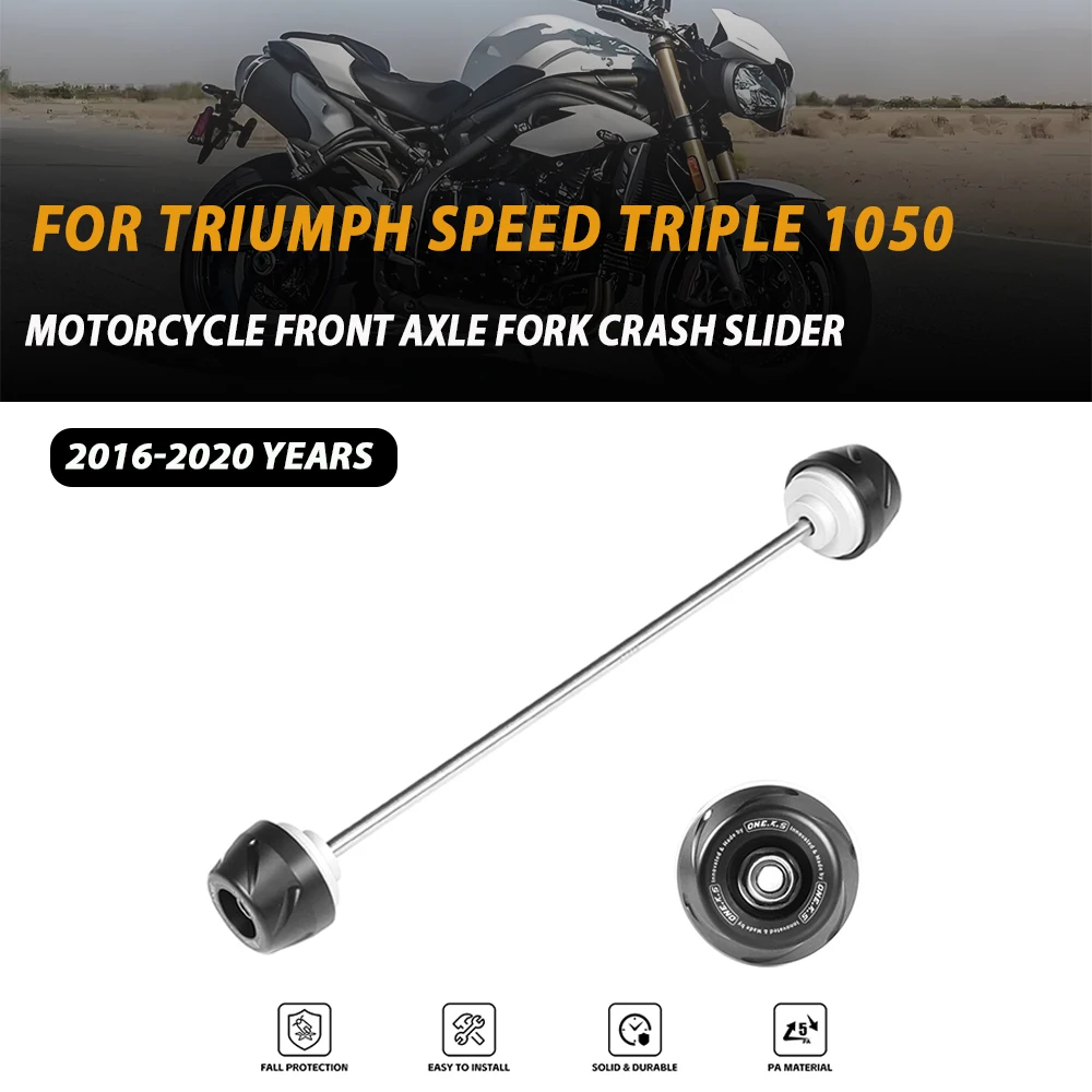 Motorcycle Parts Rally Front Rear Axle Fork Crash Slider Wheel Anti-Collision Protector For TRIUMPH 2016-2020 SPEED TRIPLE 1050