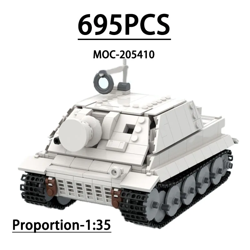 

MOC-205410 Building Block Self-Propelled Gun 1:35 Model Display 946PCS Children Educational Birthday Christmas New Year Toy Gift
