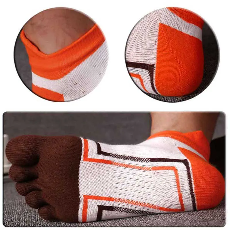 Sports Socks Running Basketball Socks Fitness Exercise 5 Toes Socks Women Finger-separated Odor Resistant Ankle Hosiery Socks