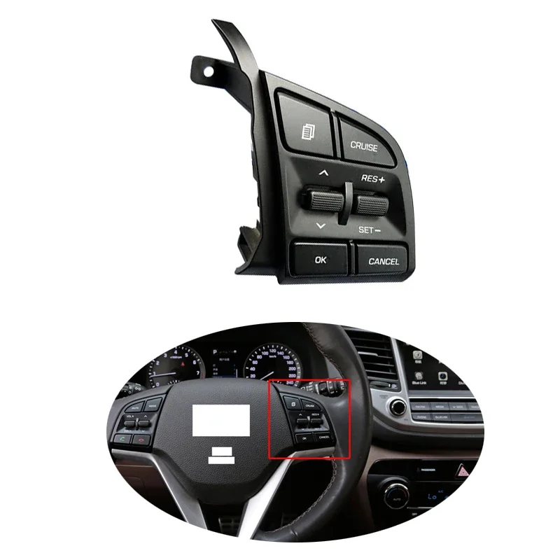 For Hyundai Tucson 2015-2017 Car Multifunction Steering Wheel Cruise Button Control Switch Constant Speed Cruise Module