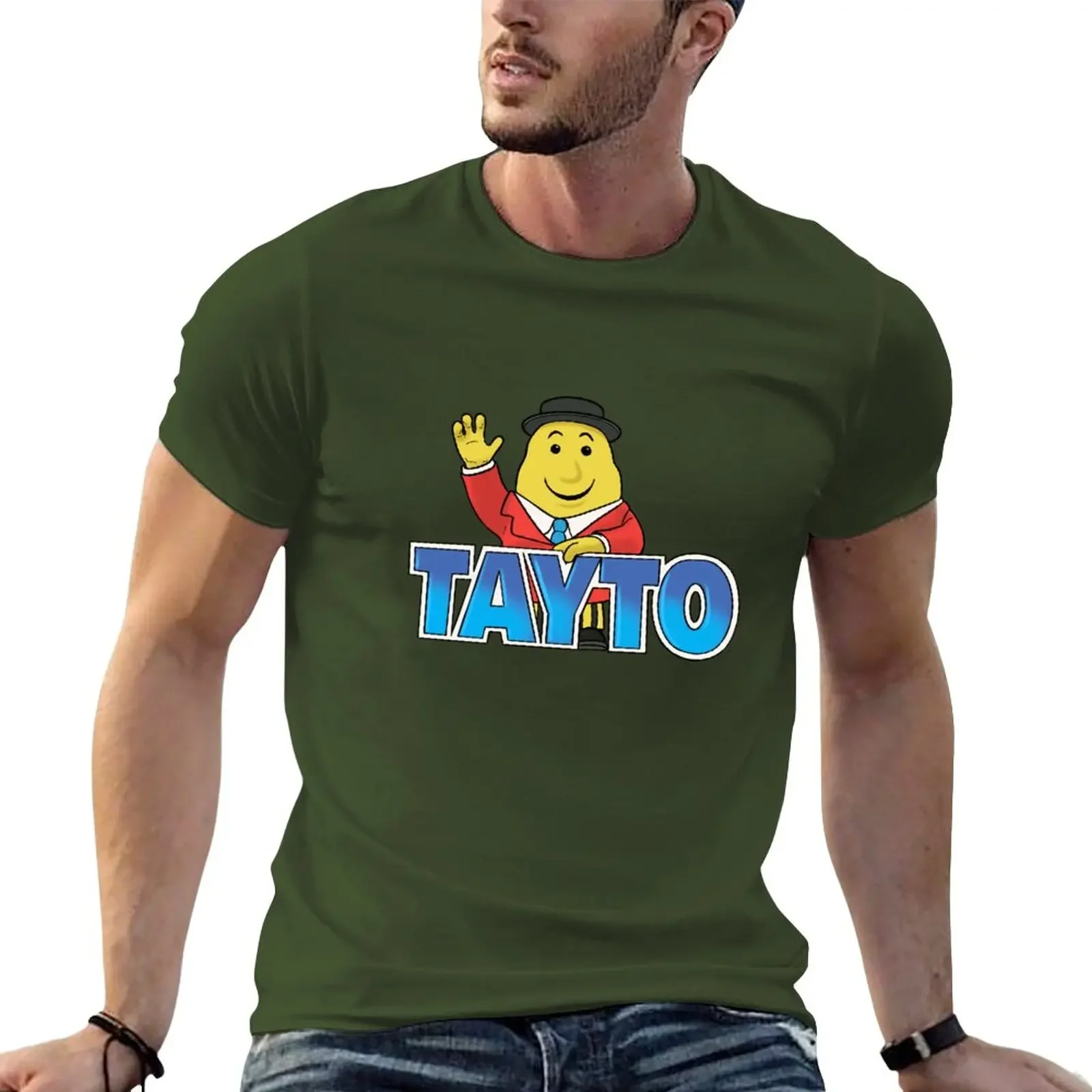 New Mr Tayto Crisp Man fan art T-Shirt vintage t shirt boys animal print shirt mens graphic t-shirts big and tall