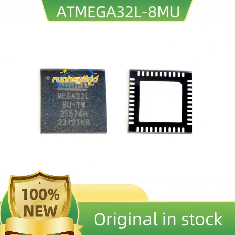 5PCS  100% NEW  ATMEGA32L-8MU ATMEGA32L-8MUR  QFN44  Brand New Original Chip Integrated Circuit Microcontroller