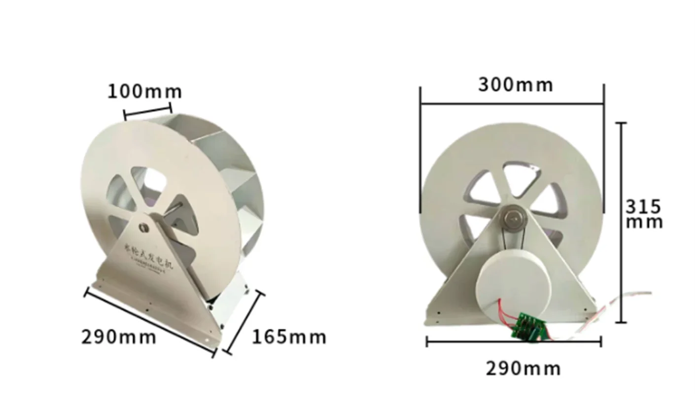 Imagem -06 - Água Turbina Gerador Waterwheel Gerador Hidrelétrico de Baixa Velocidade Disco-tipo Geração de Energia Vento Exterior e Roda de Água