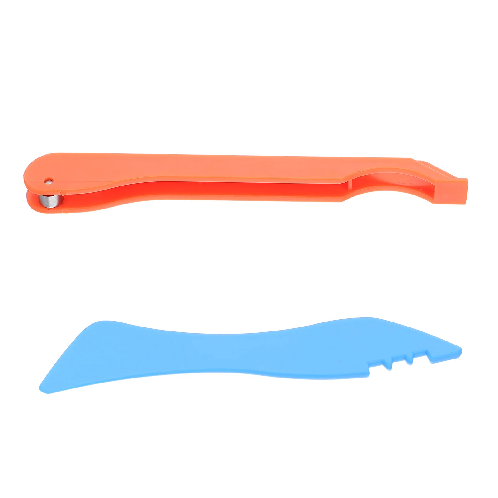 

1 Set 7/32" Copper Foil Hand Foiler Stained Glass Tools Portable For Diy Crafting Precision Burnisher Anti-Curl Groove Guide