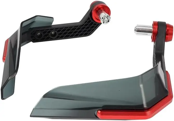 Motorcycle Dirt Bike Handguard Shield, Red, Universal Handlebar Protector Guard for Many Motorcycle and Dirt Bike Models