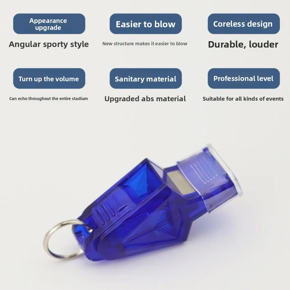 صفارة الحكم المطورة عالية الملعب لمعلمي البولي ايثيلين كرة السلة/كرة القدم/الكرة الطائرة مباريات الرياضة في الهواء الطلق المنقذة للحياة والسباحة