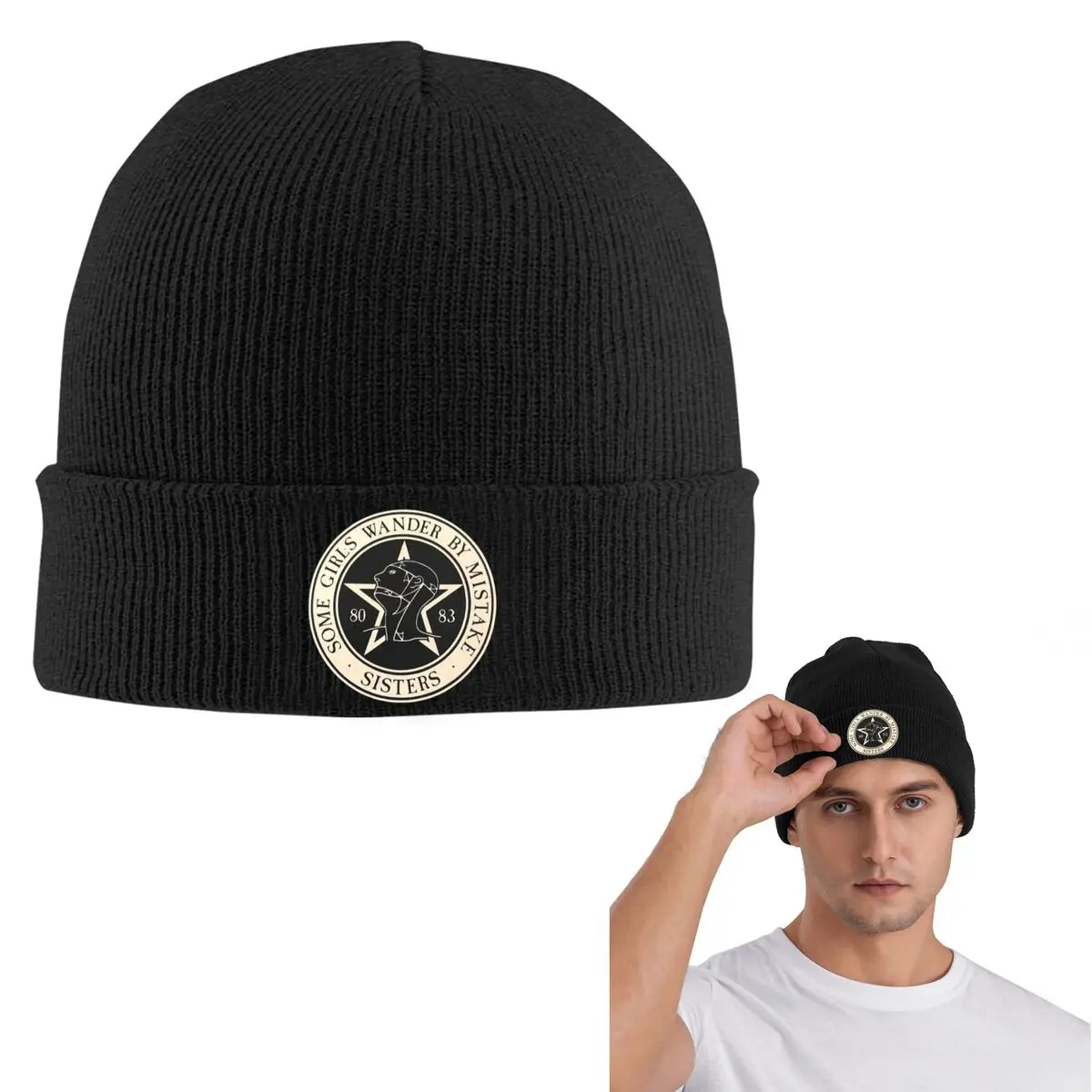 

Теплая вязаная шапка «Сестры милосердия» 1984 года, шляпа в стиле хип-хоп, осенне-зимние уличные шапочки, шапки для взрослых унисекс