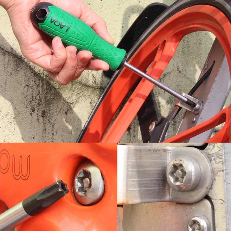 Torx Screwdriver S2 Alloy Steel Magnetic Screwdriver T8/T10/T15/T20/T25/T30/T40 Multifunction Hand Tools