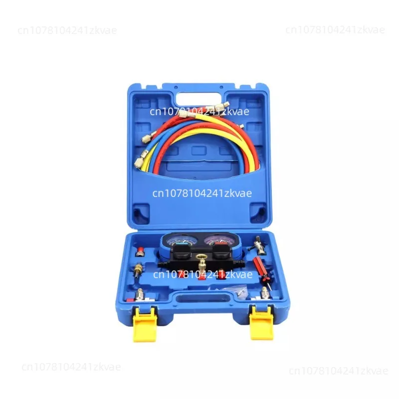 

1 комплект 4-контактных манометров кондиционера, подходит для R134A R410A R32 R22, набор инструментов для холодильников, кондиционера, фторида с