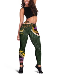 South Africa Springbok Rugby Flag Leggings 3D Print Woman Yoga Girl Stretch GYM Slim High Waist Legging Summer Sports-2