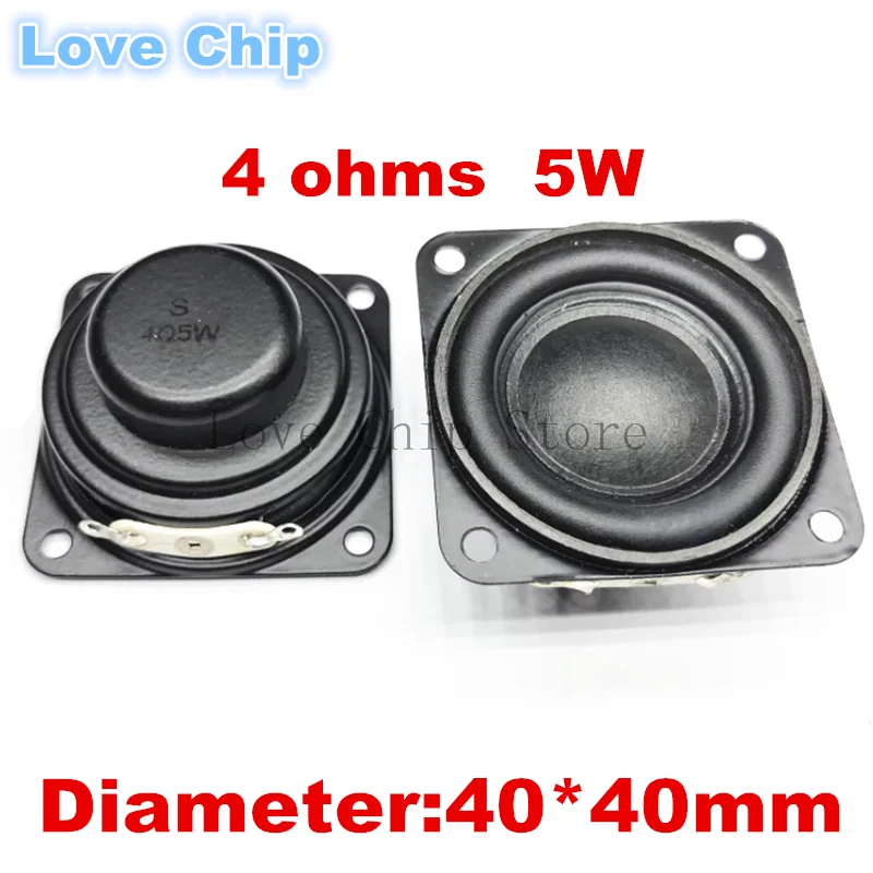 2Pcs 1.5 Inch 40MM Audio Full Range Speaker 4/8 Ohms 5W 3W 10W Loudspeaker DIY Bluettoth Multimedia Speaker Home Theater
