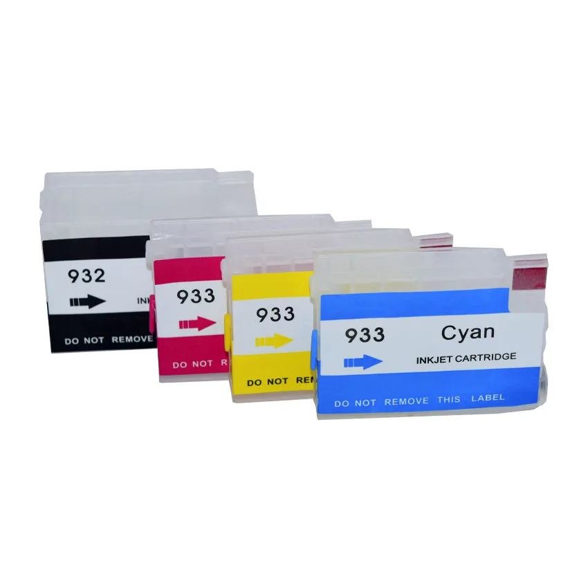 HP 932 933 932XL Officejet 6100 6600 6700 7110 7610 7612 7510 7512プリンター用自動リセットチップ付き詰め替えインクカートリッジ
