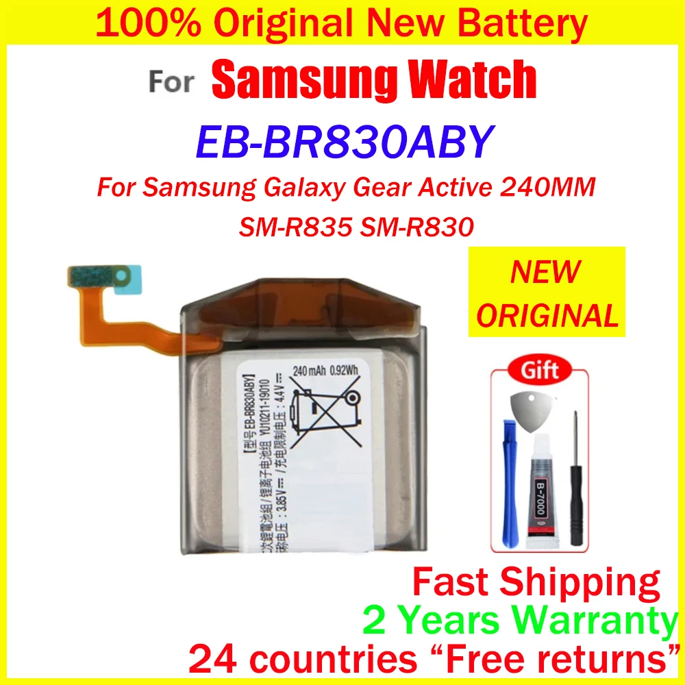 New Original Battery For Samsung Galaxy Watch Gear Live/S2 classic/Gear S4/Gear 1/Active 1 2 3/ Watch 3/ Gear S/Gear 2/WATCH 4