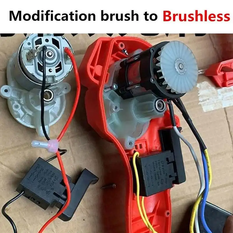 20V Upgrade Brushless Motor Replacement for 4/6/8 Inch Cordless Electric Chainsaw Chain Saw Home DIY Garden Power Tool