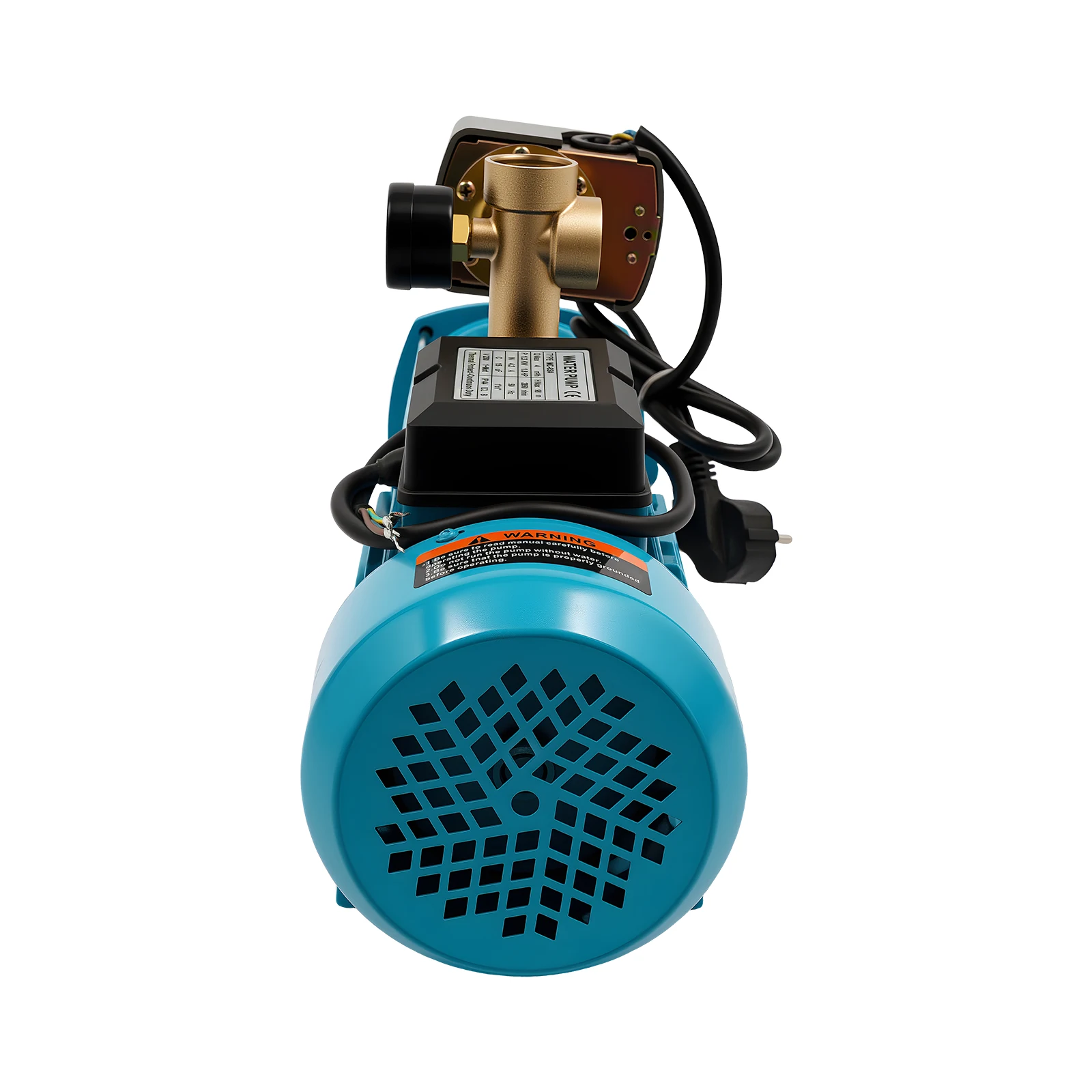 IP44 Wasserdichte Kreiselwasserpumpe - Selbstansaugende Pumpe mit Manometer, 98m Förderhöhe, 4000L/h für Bewässerungs-/Kühlsysteme – Detail 8
