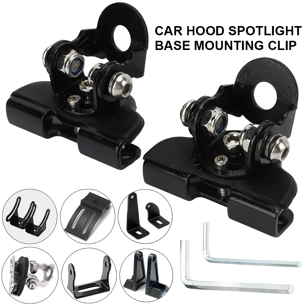 

1/2Pcs LED Light Bar Mounting Bracket LED Work Light Clamp Holder Hood Fog Light Lamp Holder Off Road 4x4 Accessories