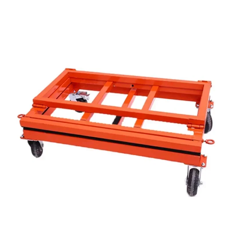 Glass door and window flatbed universal 4 wheel folding transporter portable silent cart