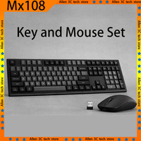 Monsgeek Mx108 Wireless Keyboard and Mouse Combo 2.4g 108 Key Full-size Gamer PC Laptop Office Computer Keyboard and Mouse Set