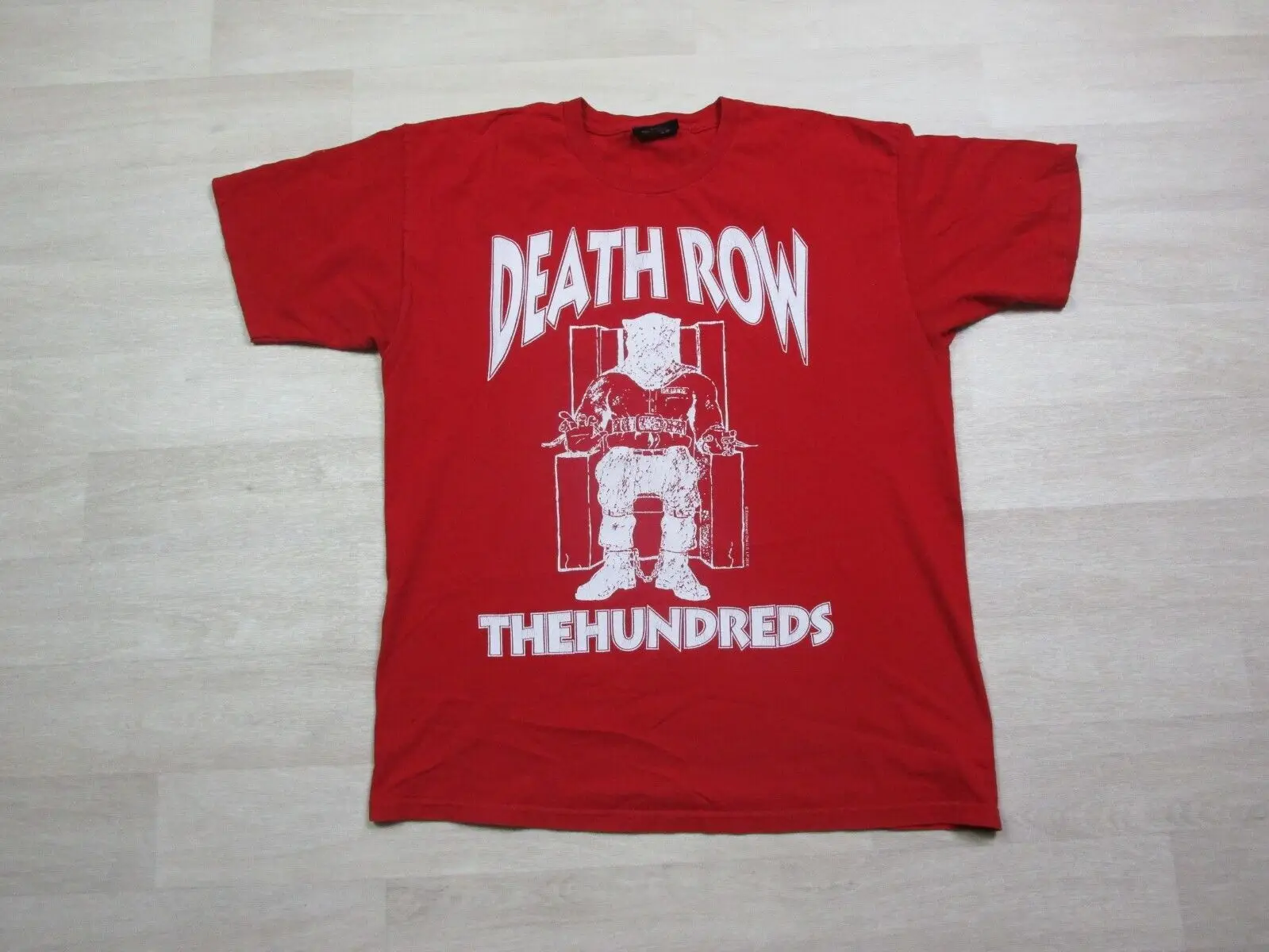 Death Row Records T-Shirt (Size Large) Red (The Hundreds Brand) 2016 Rap Tupac