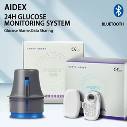 Monitor dinámico de glucosa en sangre Freestyle Libre, Monitor en tiempo real 24h, escaneo CGMS, sistema multilingüe gratuito, monitoreo remoto