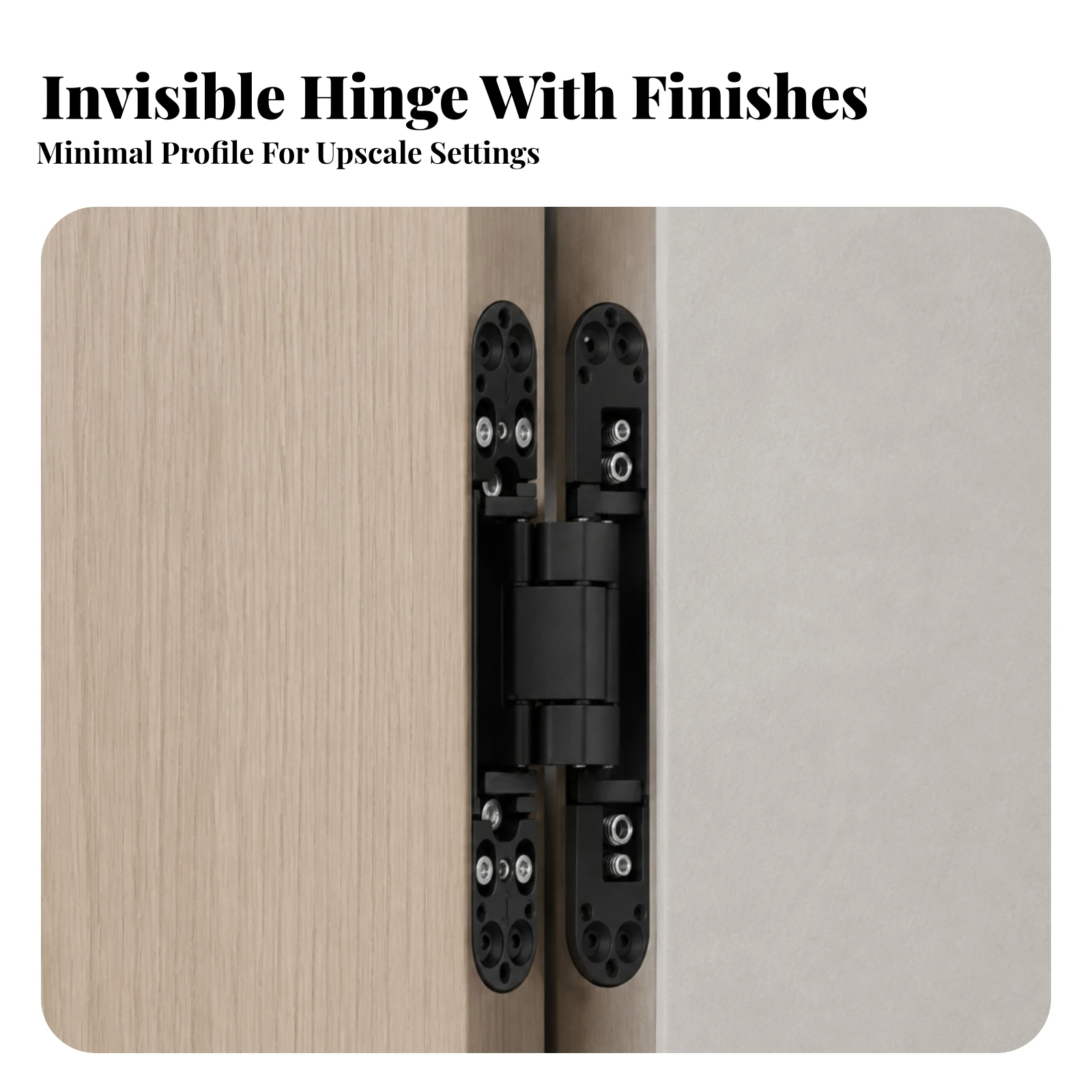 Concealed Hinge Heavy Duty Self-Closing Hinge Rust-Proof Full Overlay for Contractors, Wooden Doors