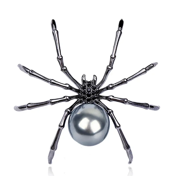 Fashion Alternative Spider Insect Brooch Women's Clothing Pin Trendy Party Jewelry Accessories Girls Gifts