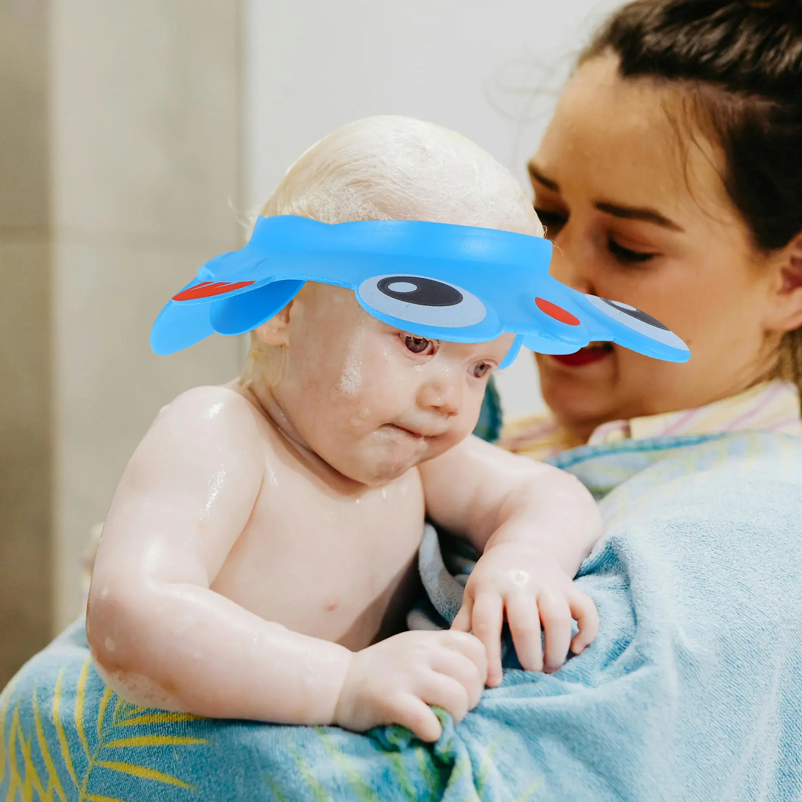 2Pcs Baby Shower Caps Adjustable Eva Soft Shampoo Hats Bath Hair Wash Shield for Toddlers Kids Hair Washing Hat for Kids