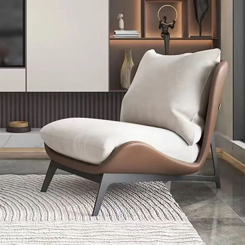 Cafe Single Nordic Living Chairs High Back Cozy Lazy Boy Indoor Living Room Chairs Reading Comfy Sedie Da Soggiorno Furniture