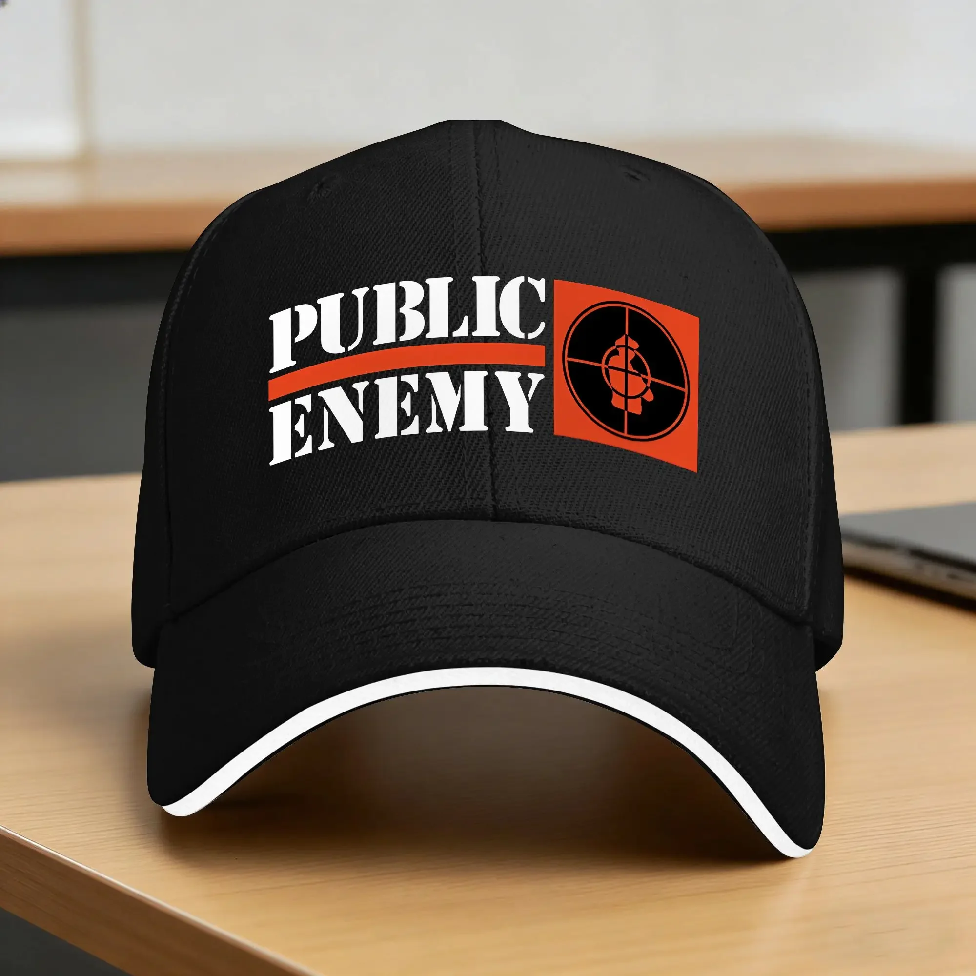 New Summer US Rap Team Public Enemy  Baseball Cap  Outdoor Sports Street Style Hip Hop Hats Men Custom Logo Sun Snapback Cap