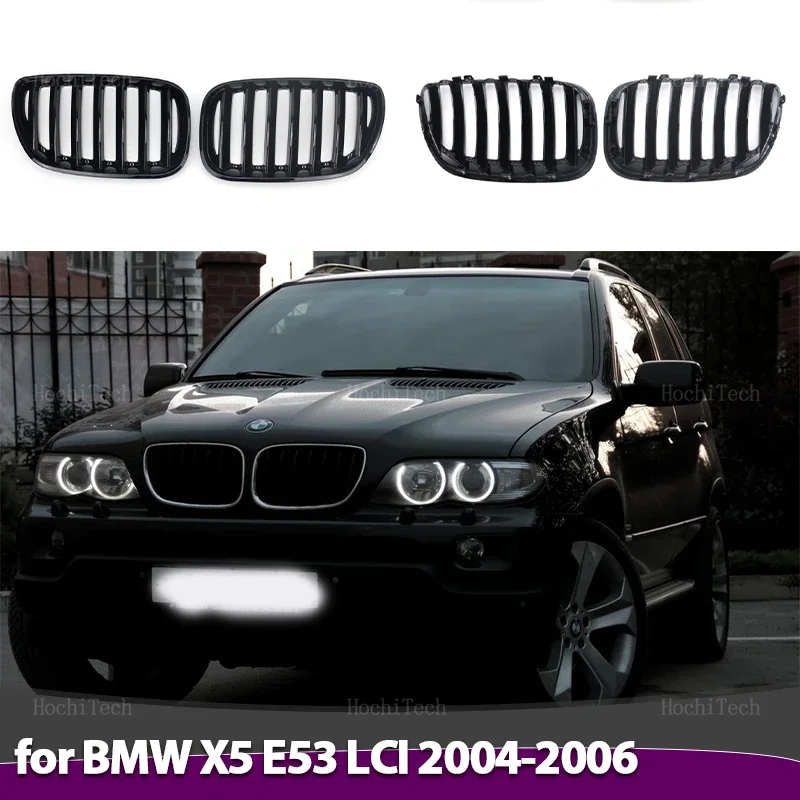 For BMW X5 E53 LCI 2004 2005 2006 Replacement Grille Car Accessories New Look Car Grille Grill Front Kidney Glossy
