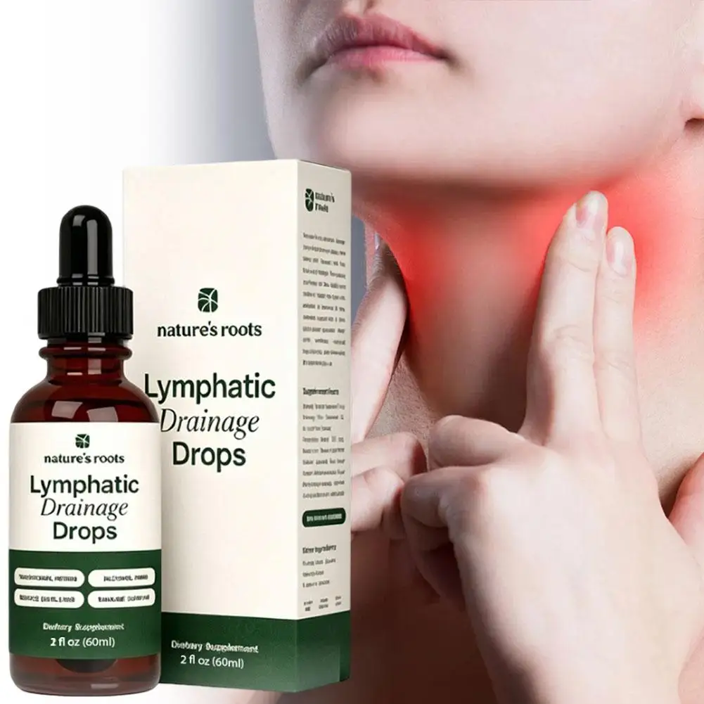60ml Lymphatic Drainage Drops Natural Gentle Promote Circulation Reduce Swelling Tighten Skin Body Massage Beauty Supplies