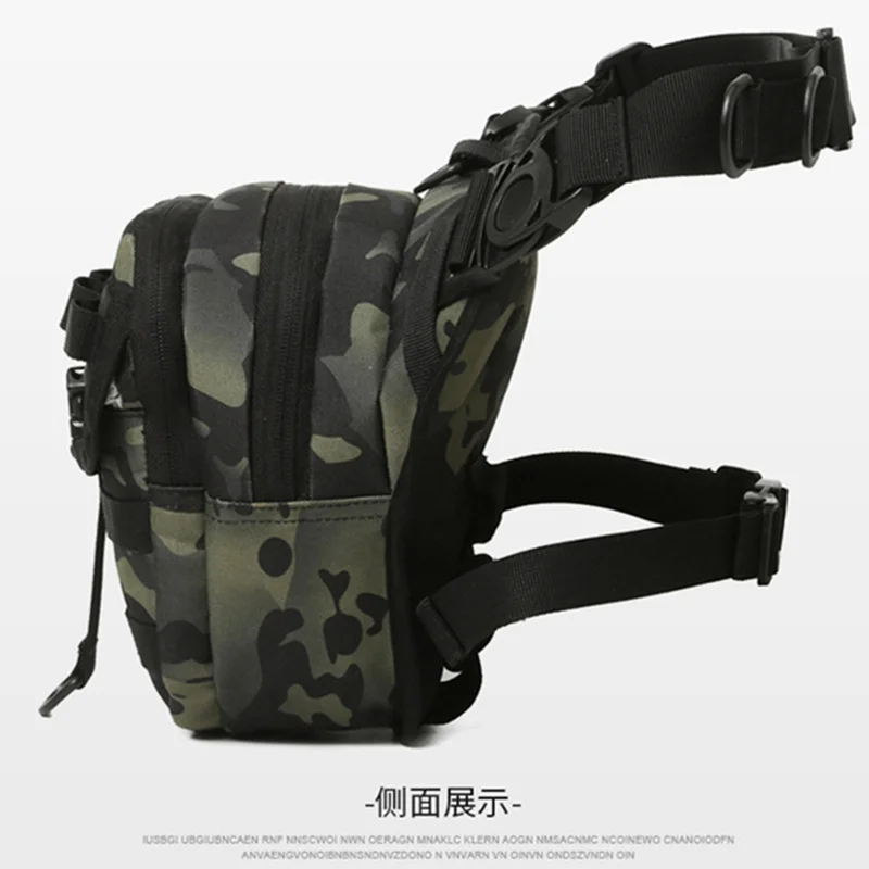 Multi-functional Fishing Bag Tactical Waist And Leg Bag Camouflage Sports Bike Crossbody bag Outdoor Fishing Fanny Pack Y424