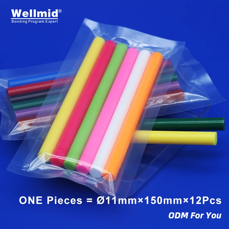 Colorful Hot Melt Glue High Performance EVA Stick DIY Artworks Decorations Toys bonding colored drawing or stereoscopic drawings