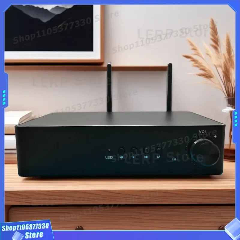 Professional WiFi Music Player with Built-in Bluetooth and HiFi Digital Decoder Amplifier for Home Audio System Audiophile