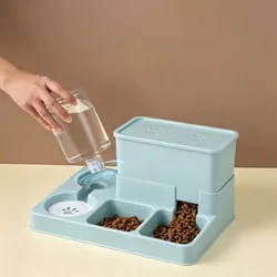 Comedero automático con bebedero para gatos y perros pequeños