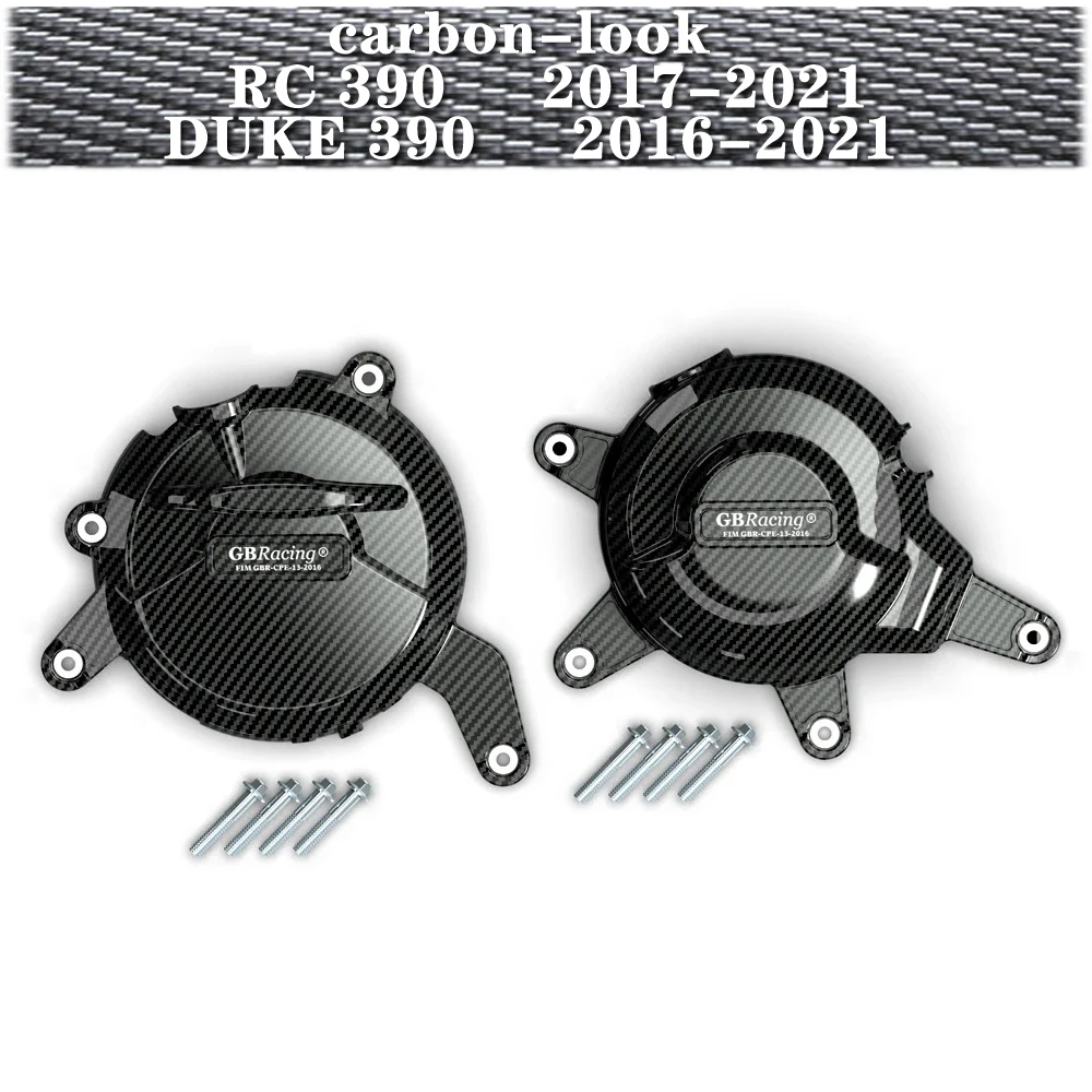 For KTM RC 390 2017-2021 DUKE 390 2016-2021 Engine Protection Cover carbon-look - Image 4