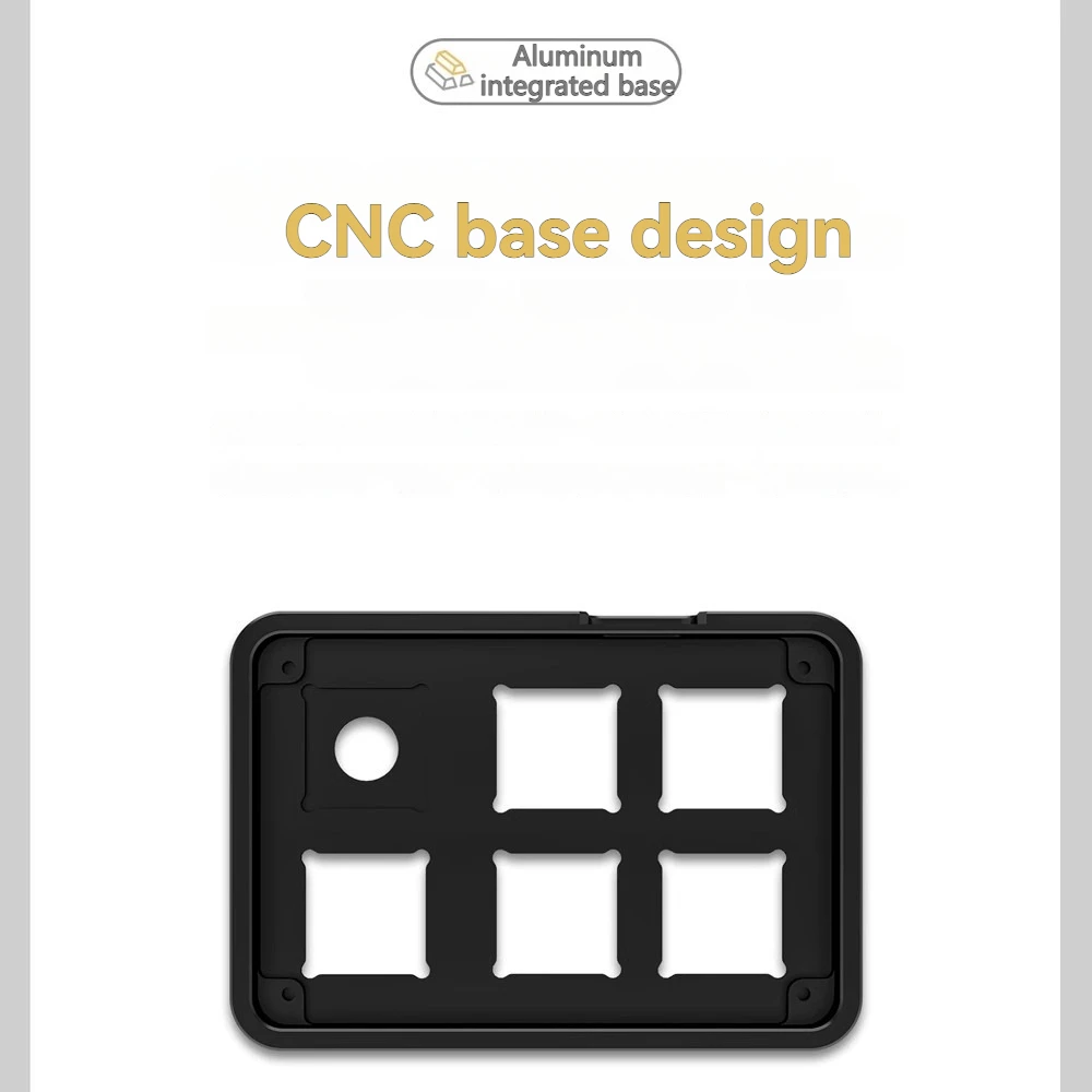 Aluminum Alloy Mini Mechanical Keyboard Full Key Hot-swappable Programmer Keyboard Customized RGB Volume Small Keyboard Gifts