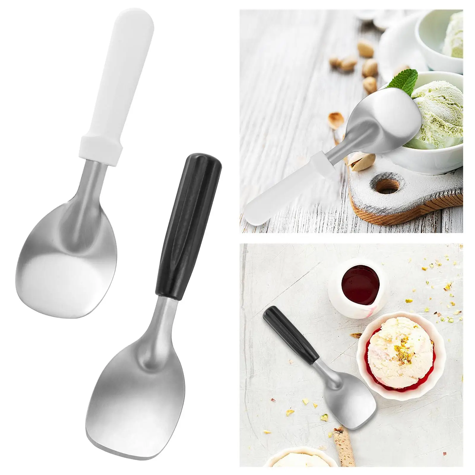 مغرفة آيس كريم فطائر غير لاصقة ومقبض مضاد للانزلاق لمطعم الآيس كريم