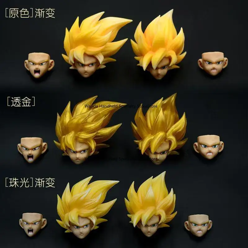 

In stock SHF Dragon Ball Super Saiyan Wukong Feng Blowing Flowing Hair Sculpture Accessories Pack Original box Assembly figure
