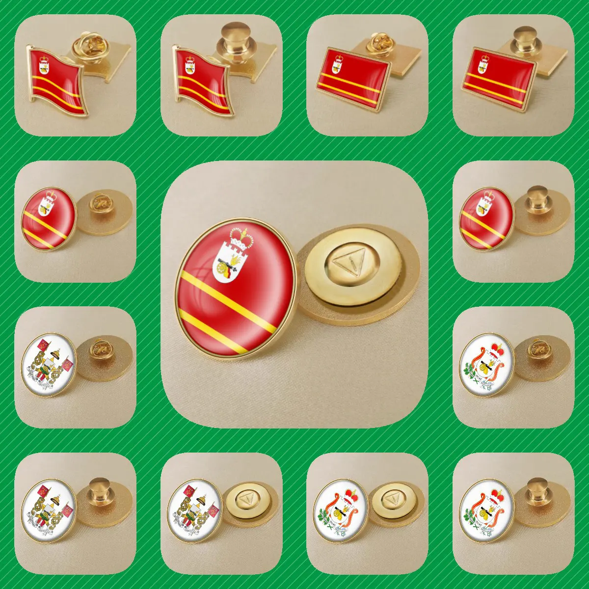 Smolensk Oblast of Russian Federation Flag Lapel Pins Broochs Badges