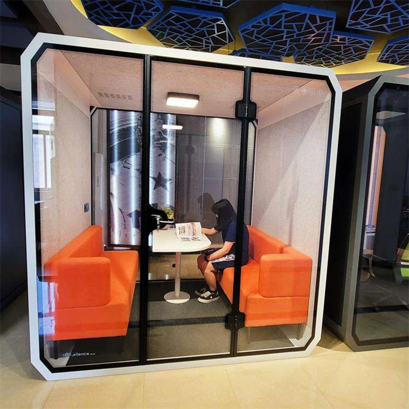 Modern Office Pod Private Work Box Easy Install Office Booth Ecofriendly Meeting Booth Soundproof Pod