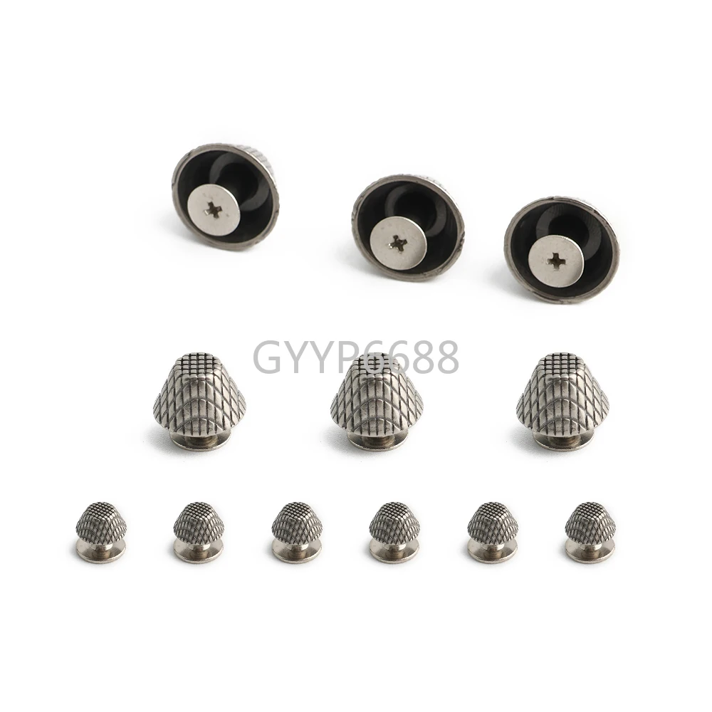 1/3/5Sets Zinc alloy Dull silver High-end DIY Bag Hardware Accessories Kit For Tote Aglet Lnk Buckle Metal Decorative Lock Set