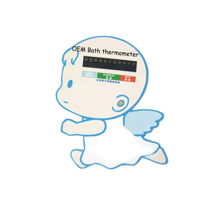 

OEM Custom Baby Bath Thermometer Temperature Card thermometers digital sticker