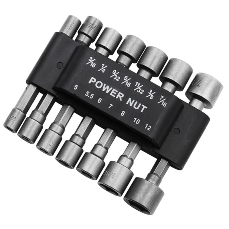 E15D 9/14PCS Driver Hexagonal Power Driver Drill Drill Bit Tool Socket Set